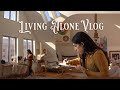 Spending days alone in the art studio  preparing meals painting shopping  reorganising vlog