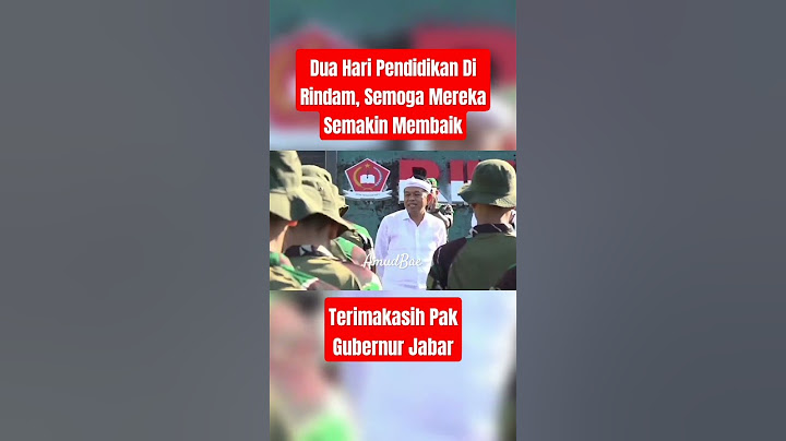 Dua hari pendidikan di rindam semoga semakin membaik @KANGDEDIMULYADICHANNEL