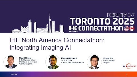 IHE North America Connectathon: Integrating Imaging AI
