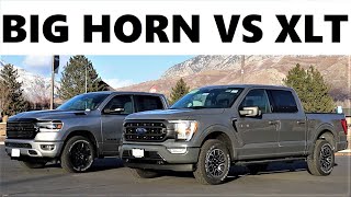 2021 Ford F-150 XLT Sport Vs 2021 Ram 1500 Big Horn Night Edition: Which Entry Level Truck Is Best?