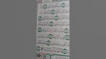ما معنى"فباى ءالاء ربك تتمارى"#سورة النجم
