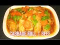 CABBAGE ROLL (BEEF) Simple Recipe