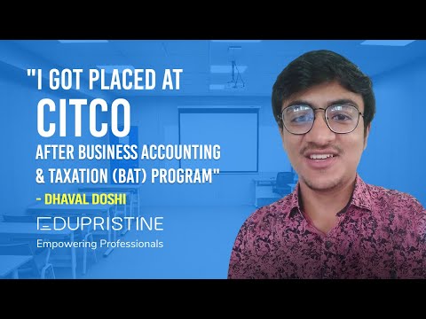 I got placed at CITCO after Business Accounting & Taxation (BAT) Program | EduPristine