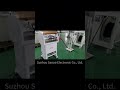 Floor standing PVC tube cutting machine+vertical corrugated pipe pay off machine