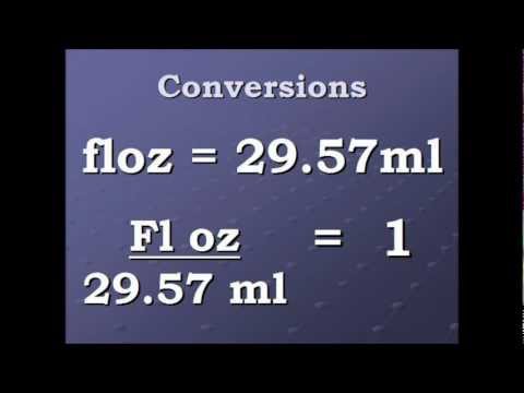 Conversion Video Fluid Ounce to Milliliters and back again.wmv