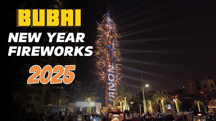 New Year's 2025: Dubai Fireworks show at the Burj Khalifa | Dubai New year Eve Walking tour 4k