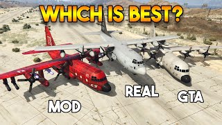 GTA 5 VS REAL LIFE VS MODDER : WHICH IS BEST TITAN PLANE?