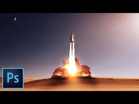 INCREDIBLE Fried Chicken Rocket Launch Effect Photoshop CC Tutorial