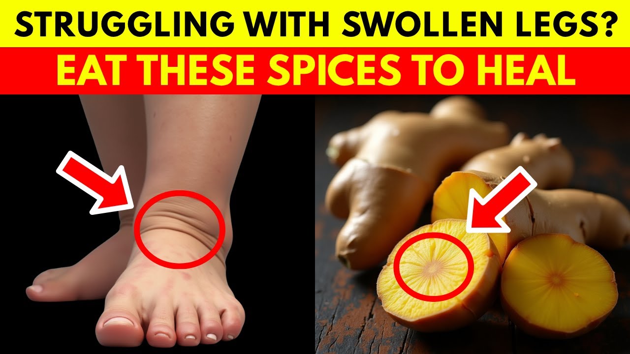 Top 3 Spices to Heal Swollen Legs in Seniors!