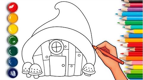 How to Draw a Mushroom House 🍄 | Easy & Fun Drawing Tutorial for Kids