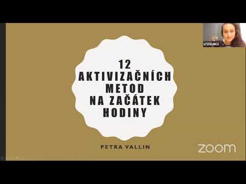 Petra Vallin - 12 aktivizačních aktivit na úvod hodiny