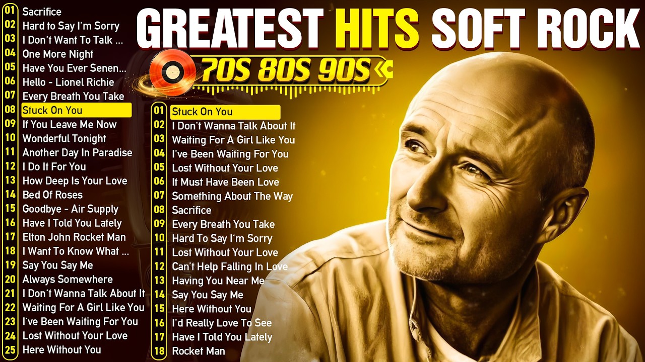 Phil Collins, Rod Stewart, Elton John, Air Supply, Bee Gees, Lobo | Soft Rock Love Songs 70s 80s 90s