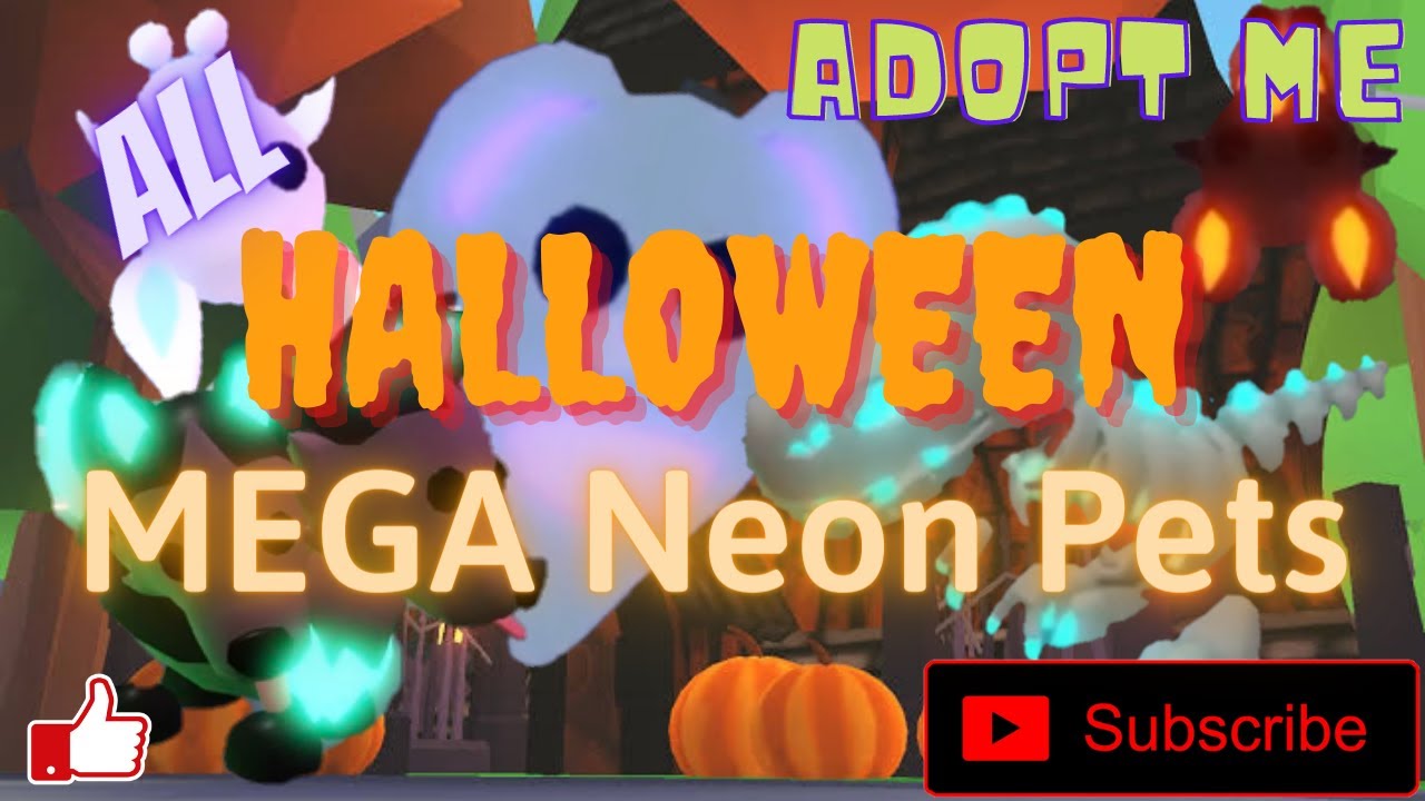 All Mega Neon Halloween Pets 2020 - Adopt Me (Roblox) - YouTube