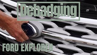 Debadge Ford Explorer: replacing Ford emblems