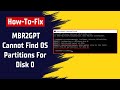 How To Fix MBR2GPT Cannot Find OS Partitions For Disk 0 mp3