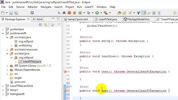 7 - LeanFT Maven projects in Eclipse