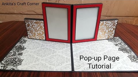 Pop-up Album - How to create pop-up page | tutorial | DIY | Scrapbook page