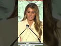 FLOTUS Melania Trump speaks at the First Lady's Luncheon on protecting the foster care community 💛