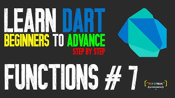 Functions : Complete Dart Tutorial in Urdu/Hindi - Complete Course For Beginners to Advance #2022 #7