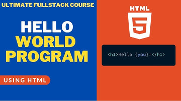 HTML for Beginners | Creating Your First HTML Hello World Program  |Web Development Tutorials #4