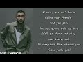 ZAYN Die For Me Lyrics 