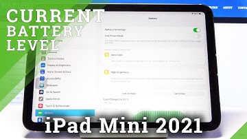 How to Show Battery Percentage in Status Bar in iPad Mini 2021 – Battery Settings