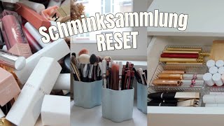 Kompletter Schminksammlung Reset 2025 Make-Up Ausmisten & Schmink-Ecke Neu Gestalten