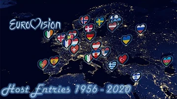 Eurovision Host Countries Entries 1956 - 2020