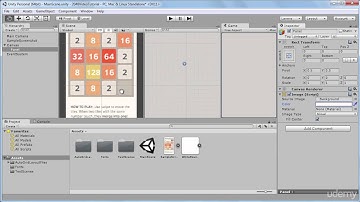 6. Assembling the Game Screen Part One - Build 2048 puzzle game in Unity 3D