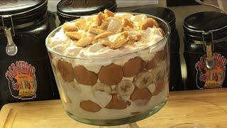 MY OLD SCHOOL EASY QUICK BANANA 🍌 PUDDING (SUPER BOWL DESSERT  IDEAS)