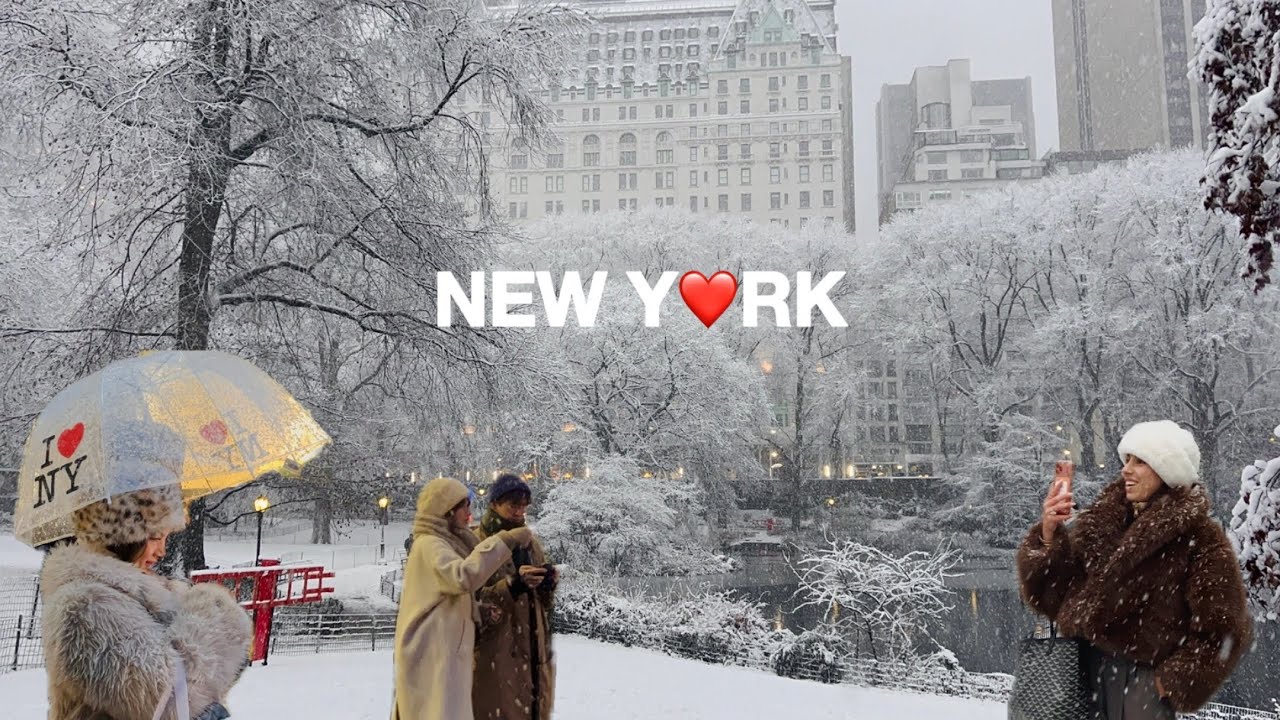 [4K]🇺🇸White Christmas in New York City🎄☃️ First Big SNOWFALL in NYC❄️NYC Winter Wonderland, Dec 2025