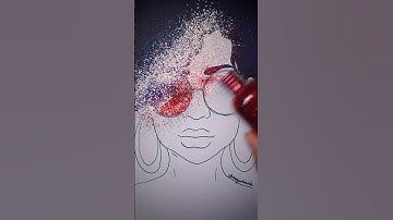 Afro Art #artwork #drawing #afro #glitter