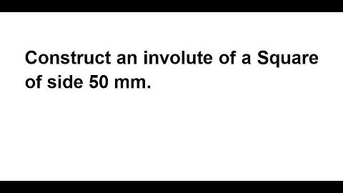 INVOLUTE OF A SQUARE using AutoCAD 2007