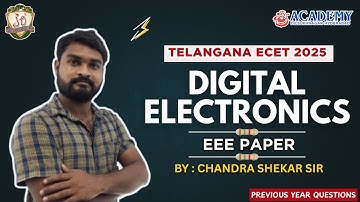 Digital Electronics ECET 2025(EEE) TS and AP Questions Analysis & Solutions | SREE ACADEMY ECET|