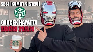 Gerçek Hayatta Iron Man | Konuşan Kaskla Starbucks'a Gittim