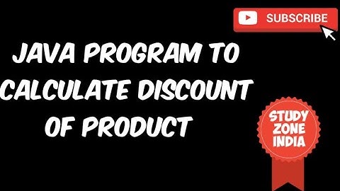 🔴 JAVA PROGRAM TO CALCULATE DISCOUNT OF A PRODUCT || CLASS 8 || JAVA || ICSE