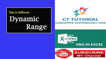 Excel VBA Dynamic Ranges(This is Different)|Dynamic Range in Excel VBA|VBA|Advanced Excel|CTTUTORIAL