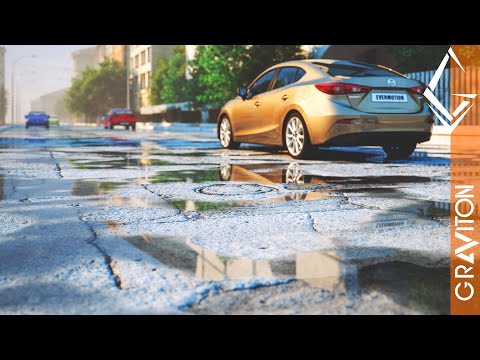 3Ds Max U0026VRay NEXT | How To Create Wet Asphalt PBR Material