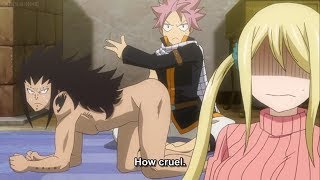 Fairy Tail OVA - Natsu slaps Gajeel's butt