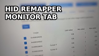 HID Remapper: Monitor tab