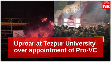 Massive uproar at Tezpur University over alleged appointment of Pro-VC