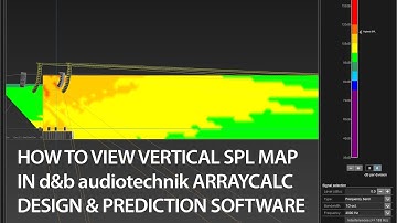 Viewing the Vertical SPL Map of your sound system project in d&b audiotechnik ArrayCalc