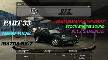 NFS Underground 2 Remastered | Part 33 | NEW RIDE | Mazda RX -7 | Hard Diffiuculty