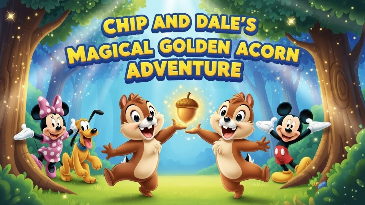 Chip and Dale’s Magical Golden Acorn Adventure 🌟 | Mickey Mouse, Minnie & Friends | Full Kids Story