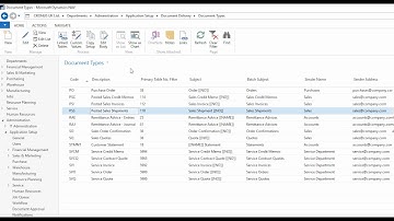 Document Delivery - Default Configuration (An Addition for Microsoft Dynamics NAV)
