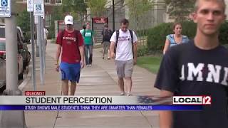 Study: Male students perceive themselves smarter than female students