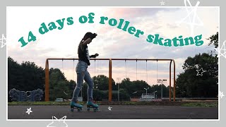 Learning to Roller Skate in 14 DAYS! First time skating | MichelleYuen