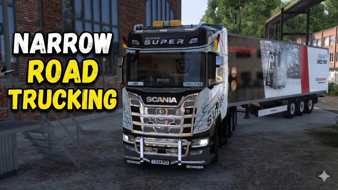 Too Narrow For A 16T Truck? | ETS2 Realistic Driving