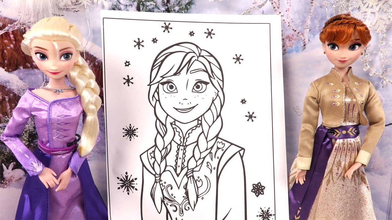 Reine des Neiges Anna Coloriage Frozen Coloring - YouTube
