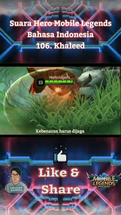 Suara Hero Khaleed Bahasa Indonesia | Mobile Legends #mlbbindonesia #shorts #mlbb